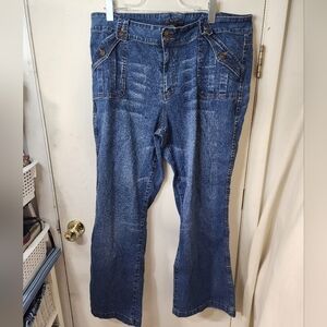 Kitkat Jeans Blue Denim Plus Size 20 Boitcut, Inseam 30.5"